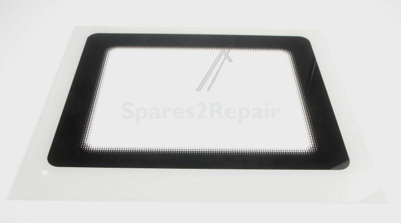 Oven outer Door - C00502559 488000502559 Door Glass Top Inox hot b i [Whirlpool Indesit]