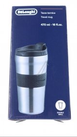 Thermo Cup - Dlsc073 As00003192 Double Wall Stainless Steel Travel Mug 470ml [Delonghi]