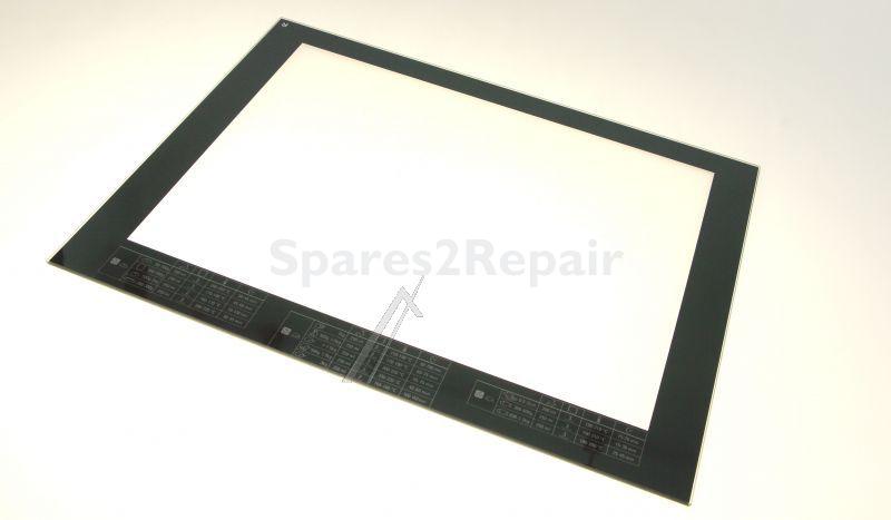 Whirlpool Oven inner Door Glass - C00522043 481011211110 Internal Door Glass Pyro-s-steam