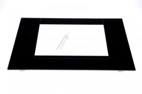 Oven outer Door - C00093338 482000027962 Black Oven Door Glass + Squad [Whirlpool Indesit]
