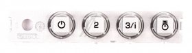 Button - C00778430 488000778430 Con keyb esz4v Silver 9 5x9 5frk [Whirlpool Indesit]