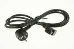 Mains Power Lead - 5513216661 3x1h05vvf L1750 Power Cord Cold 3 Pins 1 8m Black Euro Plug [Delonghi]