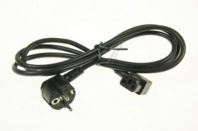 Mains Power Lead - 5513216661 3x1h05vvf L1750 Power Cord Cold 3 Pins 1 8m Black Euro Plug [Delonghi]