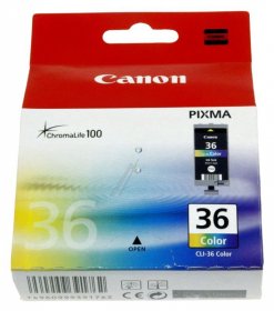 Canon Cartridge - Cli-36 1511b001 Canon Color Cartridge + Black Cli-36 Pixma Mini