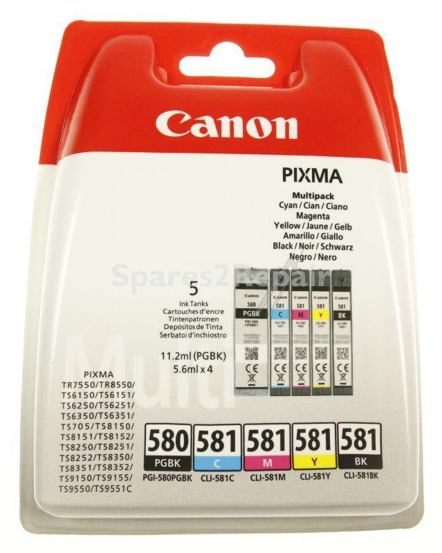 Canon Cartridge - Pgi-580bk-cli-581 2078c005 Cartridge Multipack Bkcmy Each 11 2ml