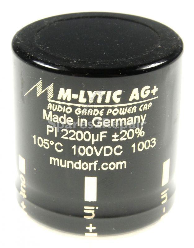Mundorf 100v Radial Electrolytic 105 D - 2200uf-100v Audio Filter-elcap Radial 105° 35x35mm 4-polig