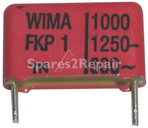 Wima Fkp1 Pulse Capacitor - 1000pf-1250v Fkp1-impulskondensator Rm=15 -rohs-konform-