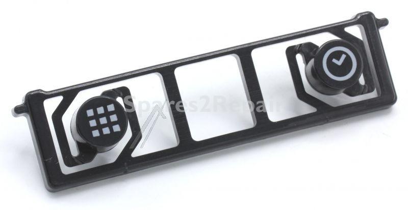 Button Set - C00276490 488000276490 Keys Board Scholtes Step 2 Black [Whirlpool Indesit]