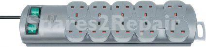 10 Way Socket Outlet Switch - Primera-line Ext.socket 10-way 2m 05vv-f 3g1,25 Each 5 Socket Switched Uk