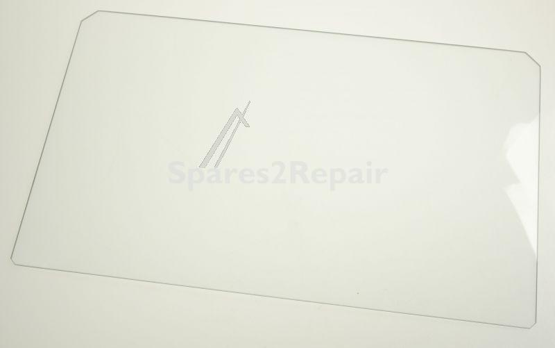 Pane - C00628270 488000628270 Crisper Cover Glass (466x280x4mm) [Whirlpool Indesit]