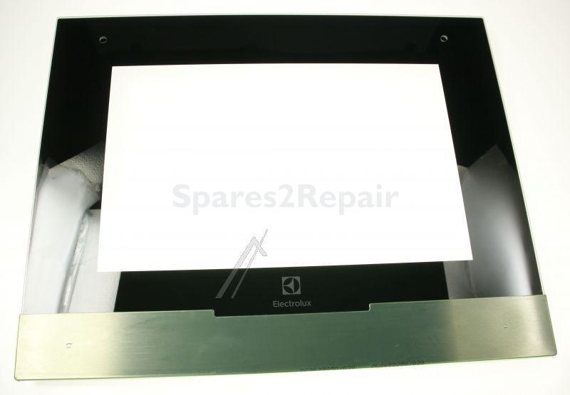 Oven outer Door - 8089634060 Front Glass Black Electrolux 5 [Electrolux Aeg]