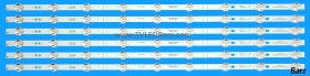 Hisense LED Backlight Array Hisense 65AE7000FTUK 65A7100FTUK 65A7300FTUK HD650X1U81-T0L1 HD650X1U82-TAL1 SVH650AH8 CRH-BX65X1U813030T060999P-Rev1.2 6pcs