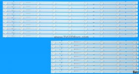 Barz LED Backlight Array Sony KD-65XE9005 YD7S650DND01B 65" SBT65 65039D915SN0R + 65039D915SN0L 18pcs