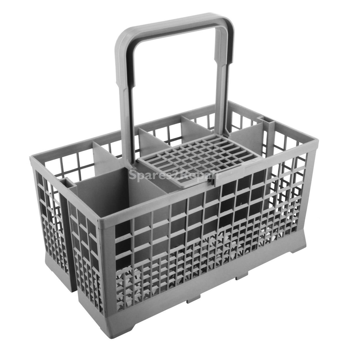 Universal Bosch, Hotpoint, Neff, Siemens, Smeg Universal Grey Dishwasher Cutlery Basket (240mm x 135mm x 125mm)